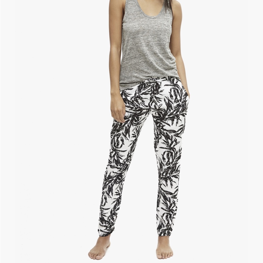 Onia Lauren Pant Palm Silhouette Cover Up Pants